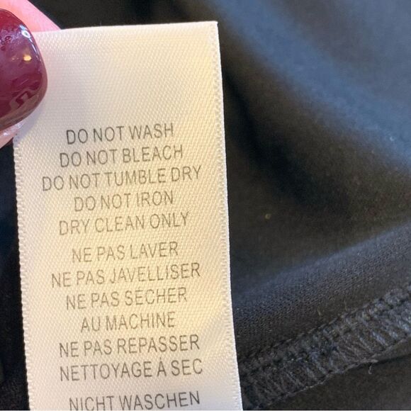 Adriana Papell Knit Crepe Flounced Shift Dress Black Size 20W NWT - Picture 9 of 13